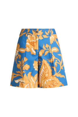 Shorts med veck och bakfickor