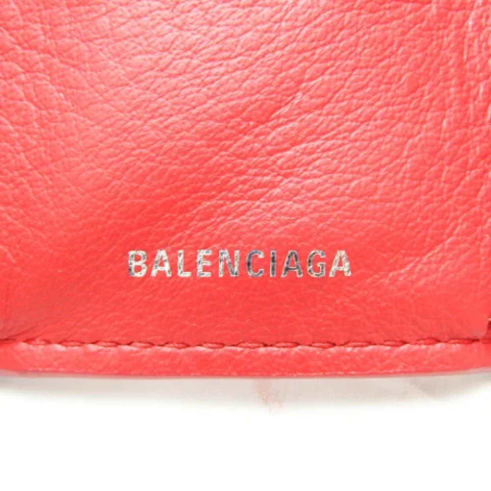 Balenciaga Vintage Pre-owned Leather wallets Red Dames