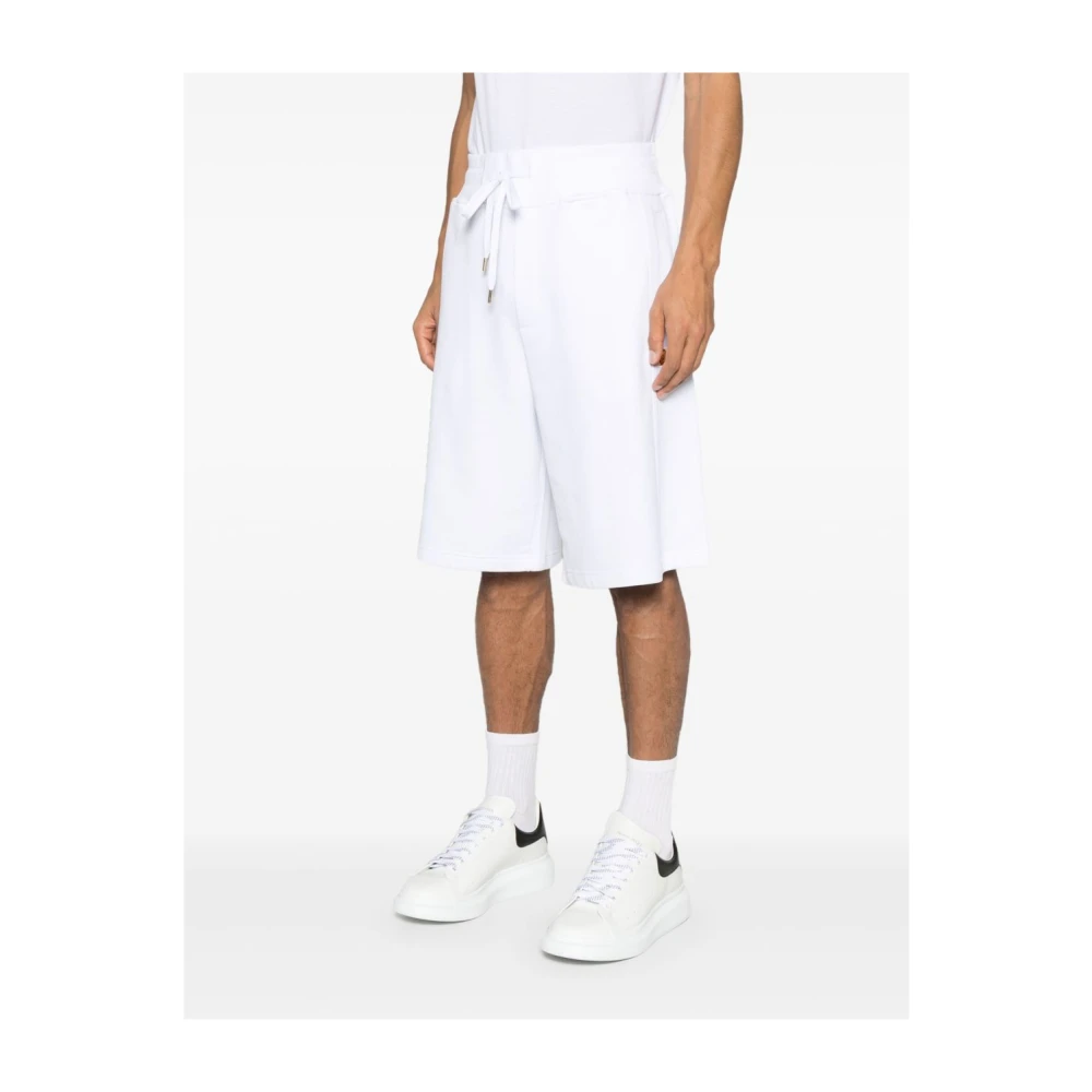 Versace Jeans Couture Witte en Gouden Shorts White Heren