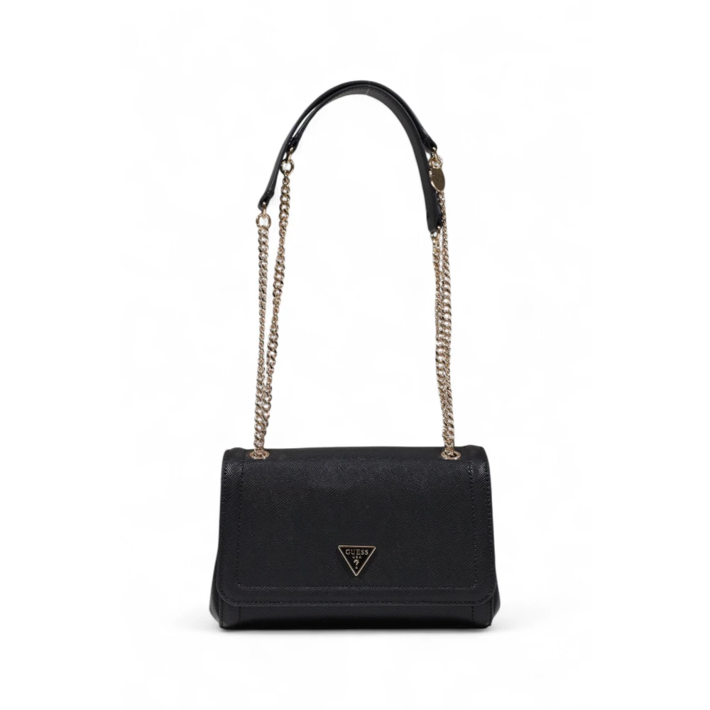 Guess Women's Black Shoulder Bags, One Size, Convertible Crossbody Flap Bag