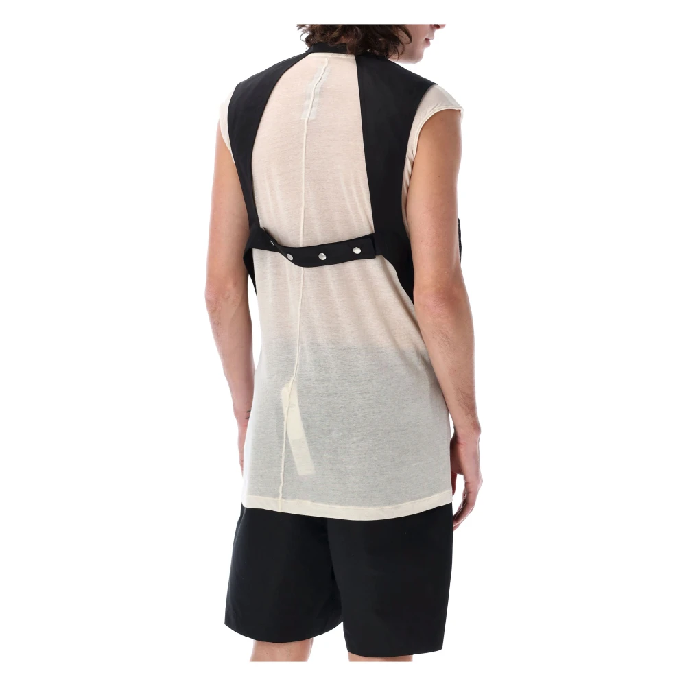 Rick Owens Zwart Cargo Vest met Bauhaus Zakken Black Heren