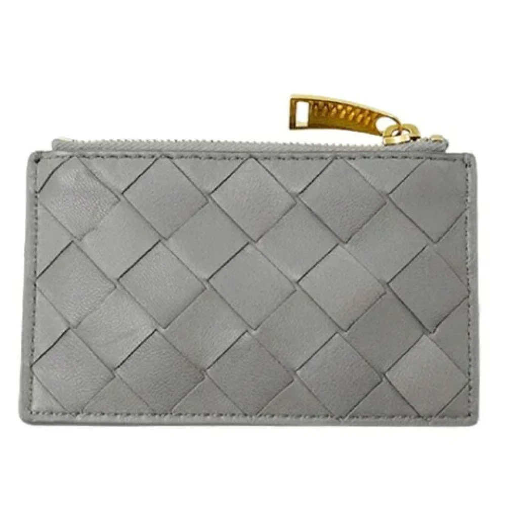 Bottega Veneta Vintage Pre-owned Leather wallets Gray Dames