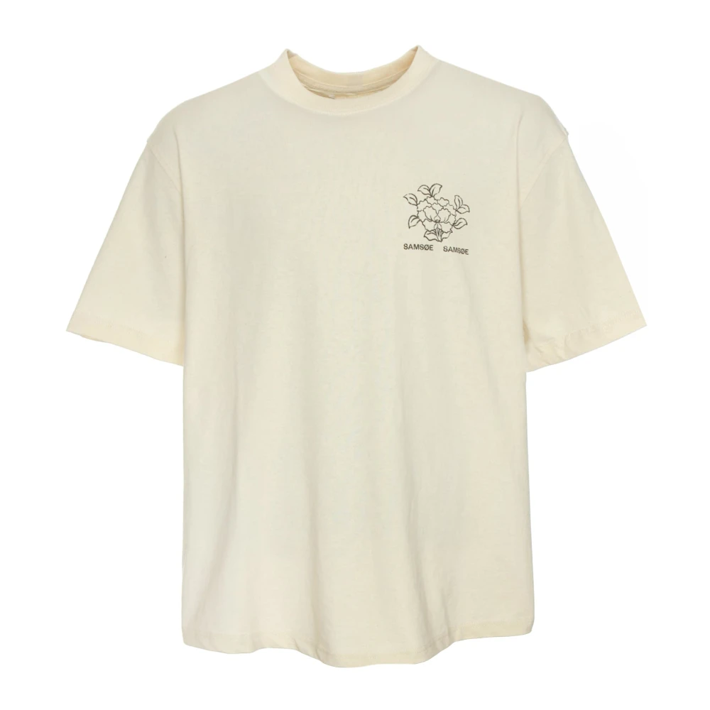 Samsøe Sapoetry Korte Mouw Tee Beige Heren