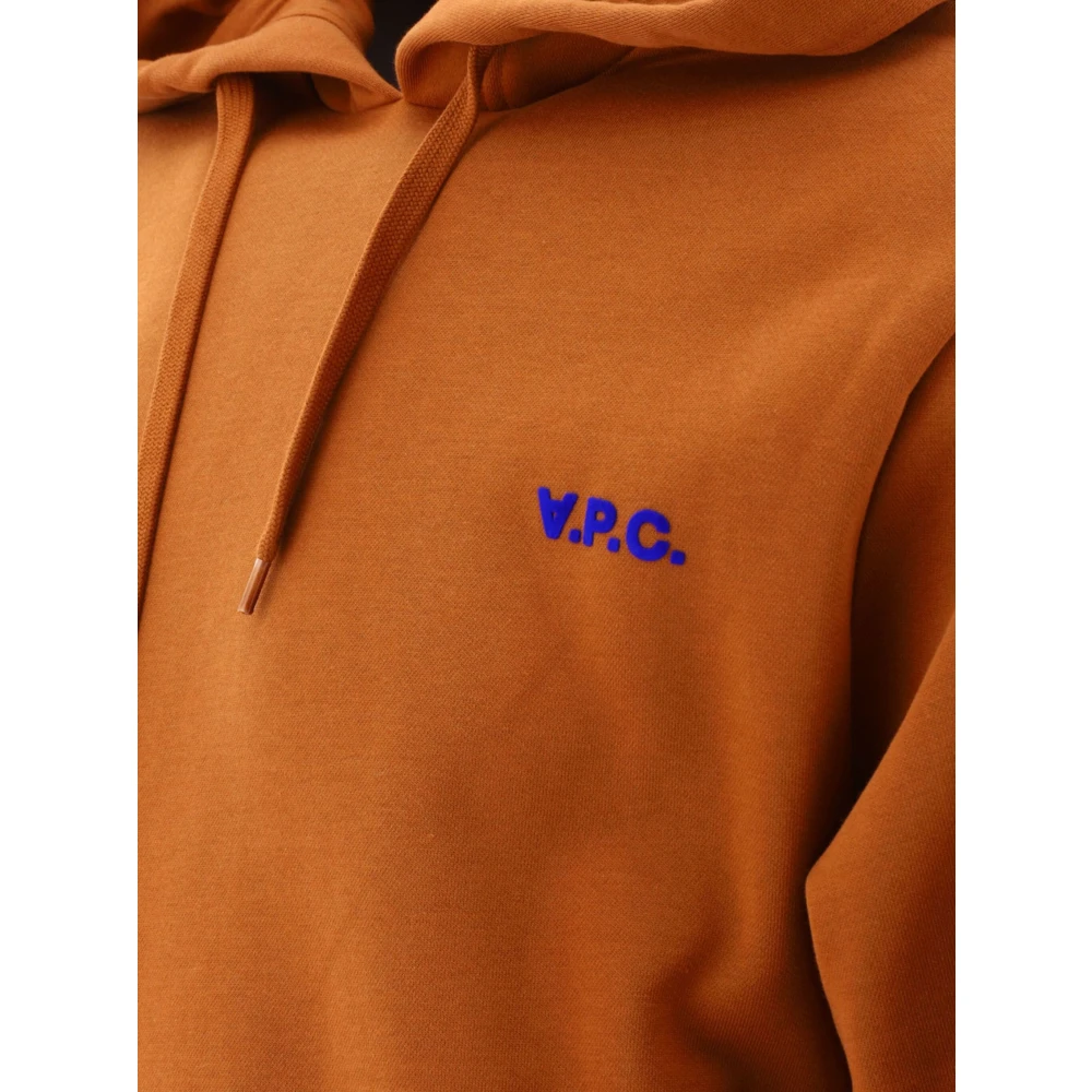 A.p.c. Katoenen hoodie in verschillende kleuren Brown Heren