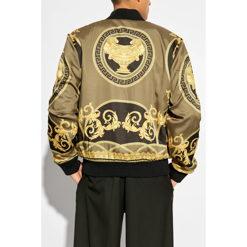 Versace Omkeerbare bomberjack Black Heren
