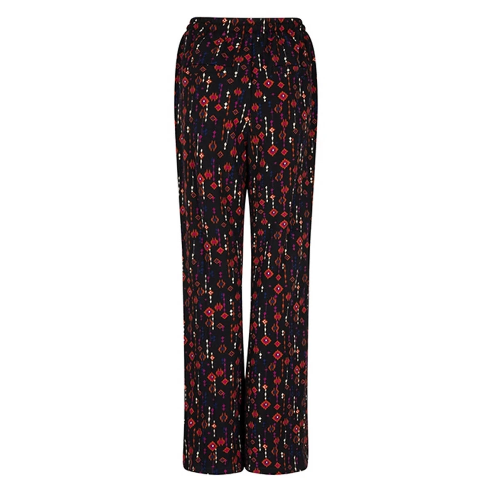 Lofty Manner Rode Broek Ruby Black Dames