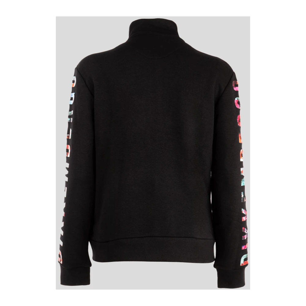 Bikkembergs Sportieve Zwarte Dames Sweatshirt Black Dames