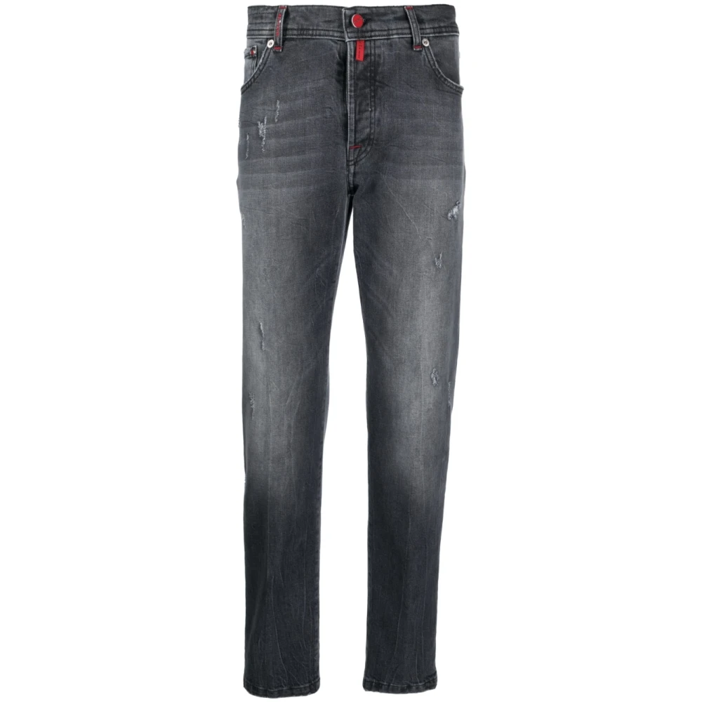 Kiton Slim-fit Jeans Lav.medio Gray Heren