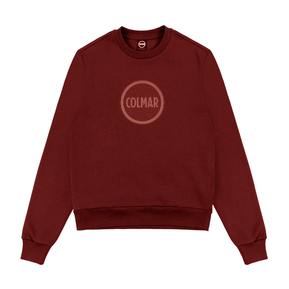 Colmar Heren Sweater met Maxi Bedrukt Logo Red Heren