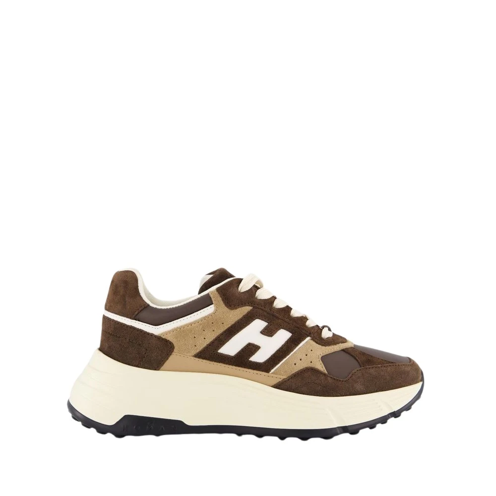 Hogan Bruine Sneaker voor Dames Dames Schoenen