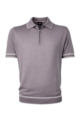 Mezza Zip Misto Lino H Norbertino Polo