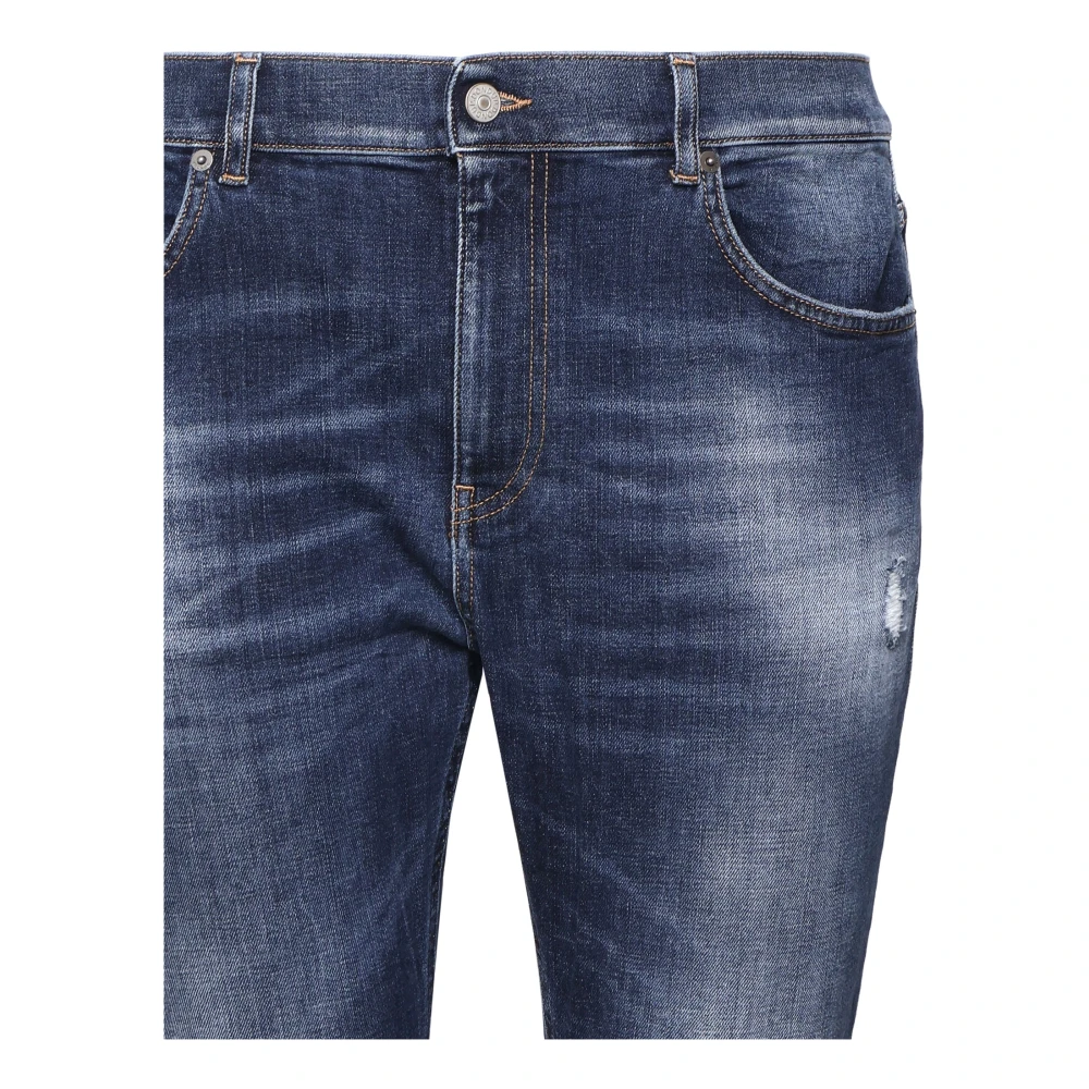 Dondup Blauwe Denim Katoenen Jeans Gemaakt in Italië Blue Heren
