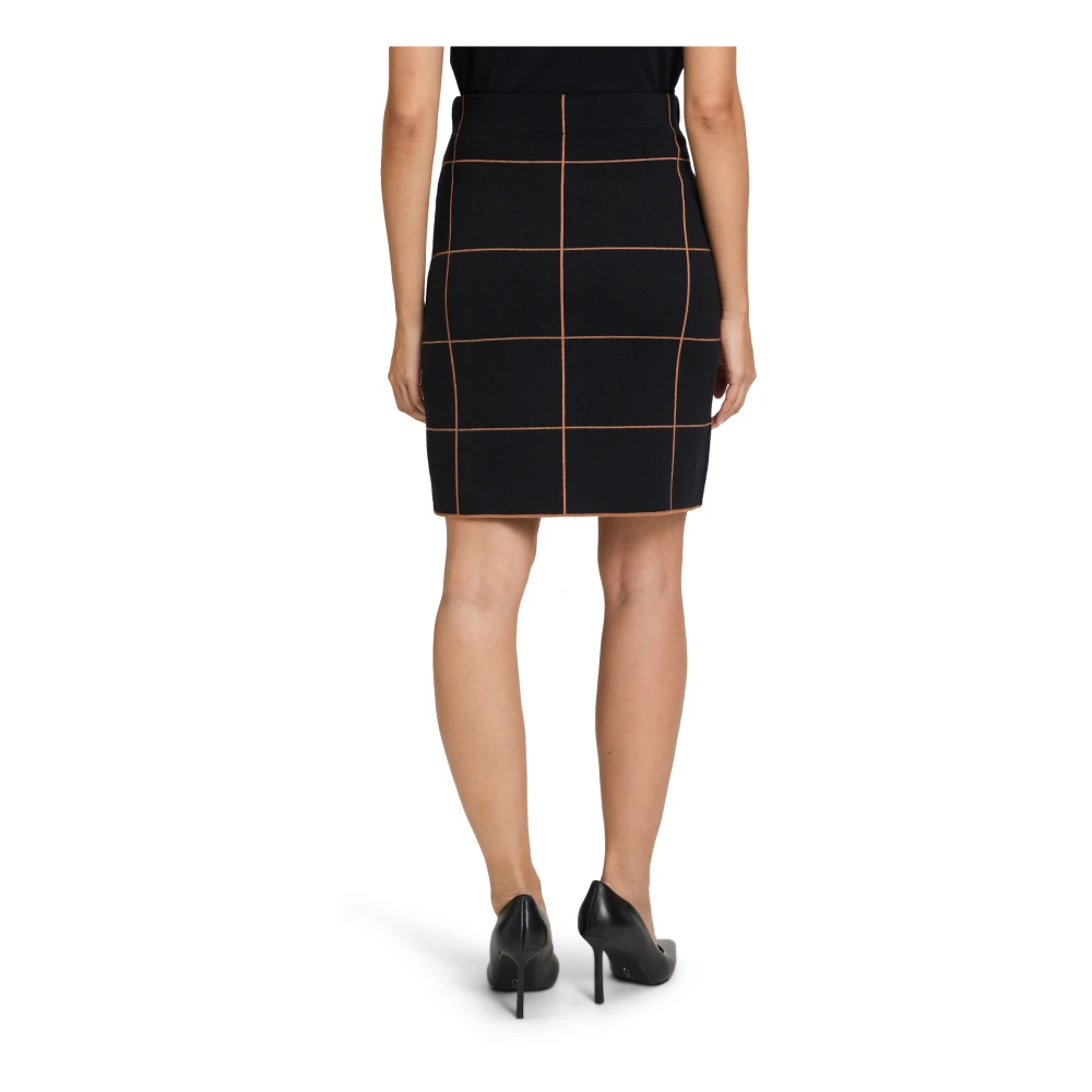 Betty Barclay Geruite Gebreide Rok Black Dames