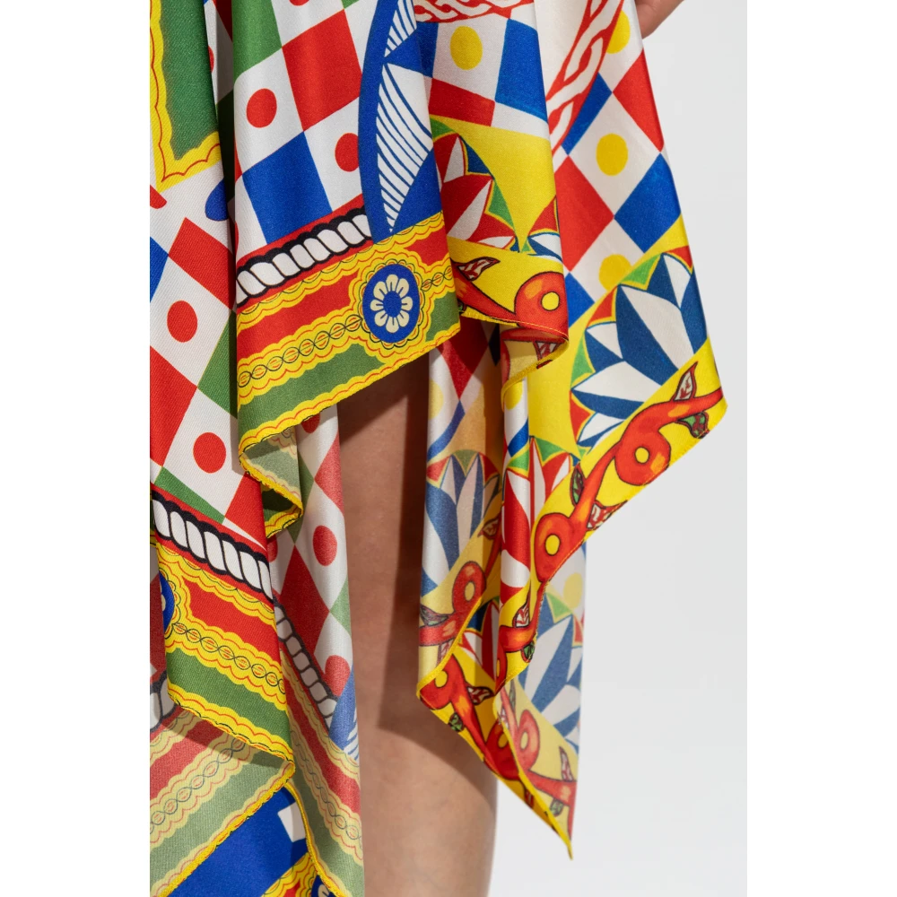 Dolce & Gabbana Jurk met Carretto-patroon Multicolor Dames