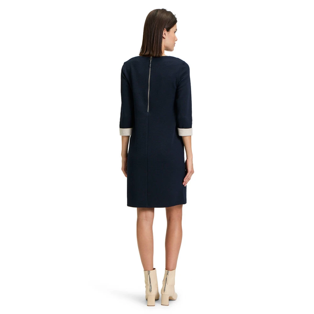 Betty Barclay Korte Mouw Jurk Blue Dames
