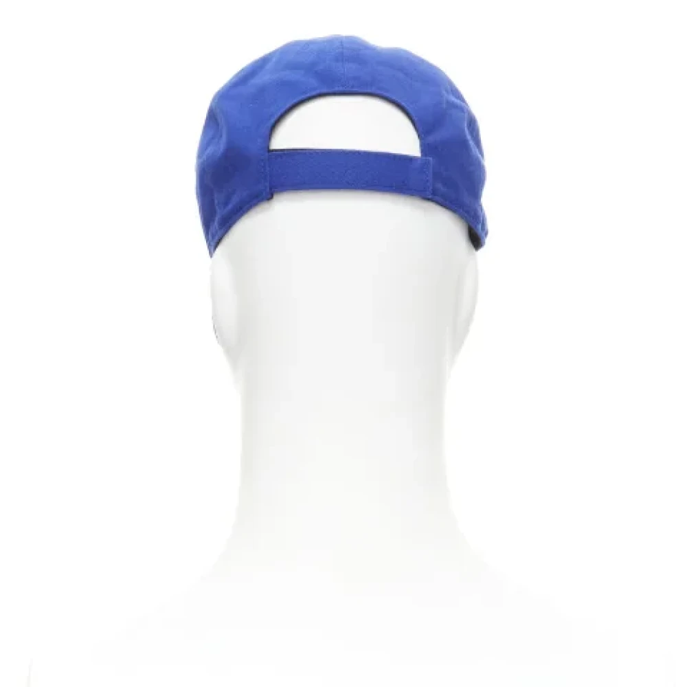 Versace Pre-owned Cotton hats Blue Dames