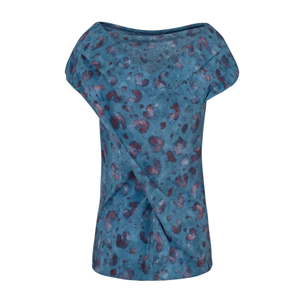 Cortana Camaron top in stretch zijde isla print Multicolor Dames