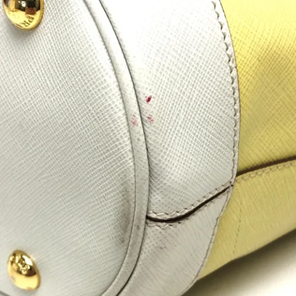 Prada Vintage Pre-owned Leather prada-bags Yellow Dames