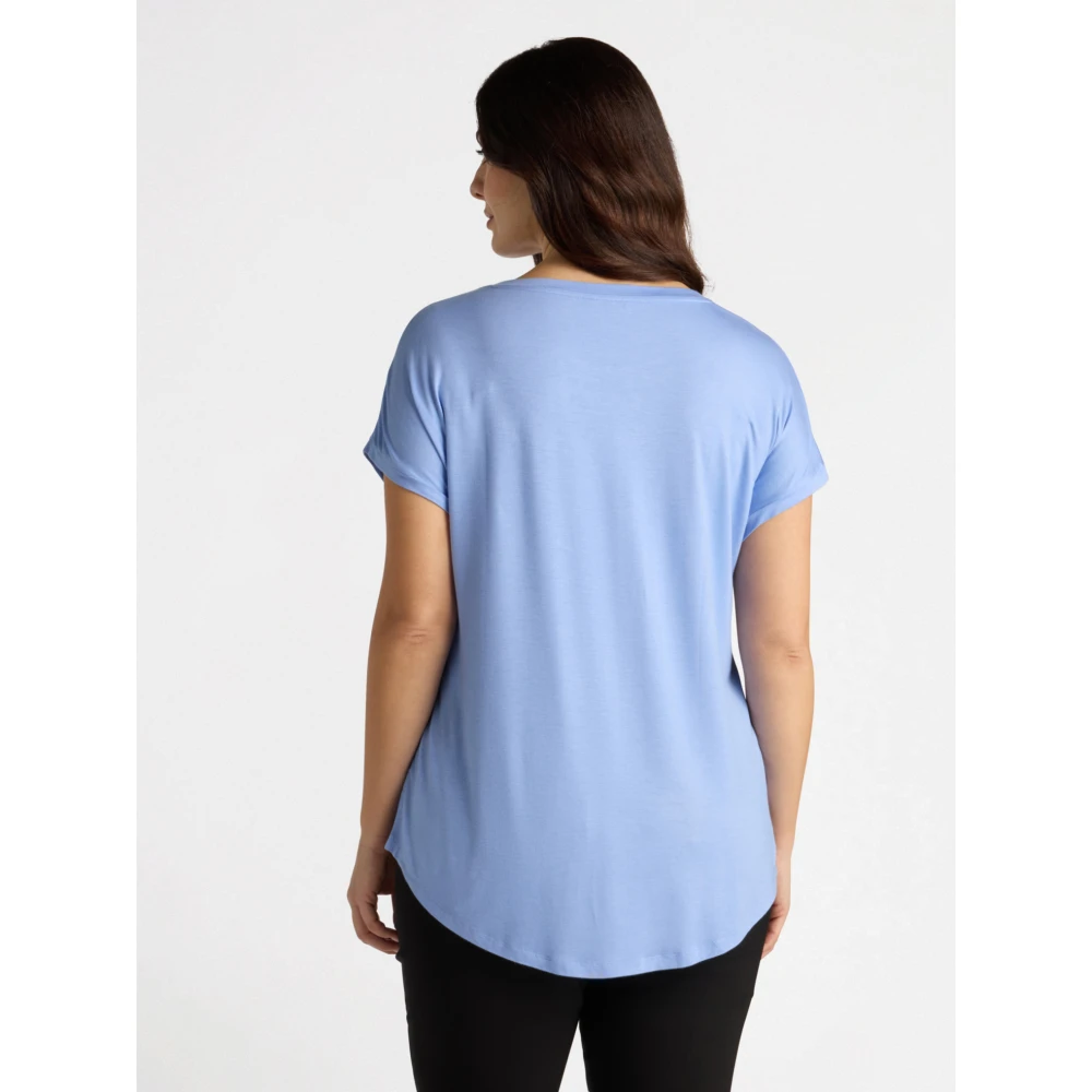 Fiorella Rubino Satijnen blouse Blue Dames