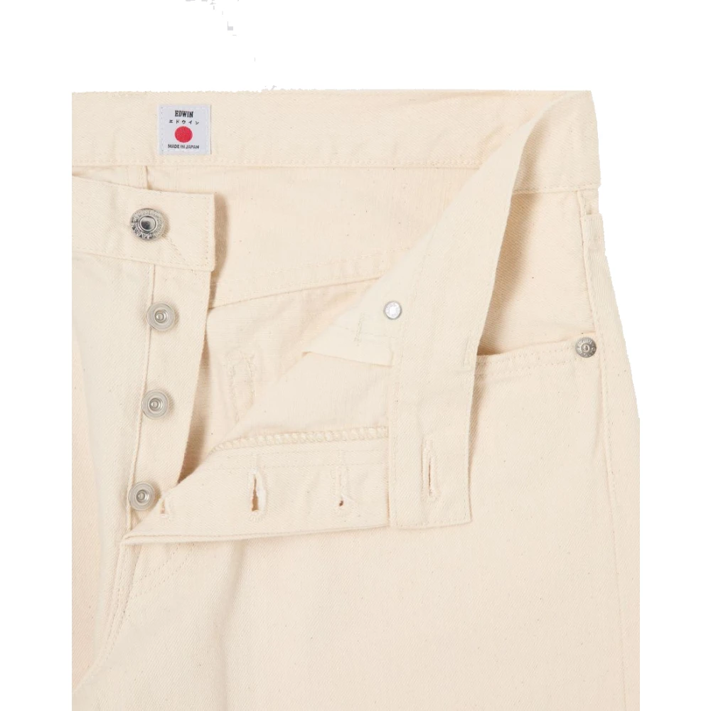 Edwin Natuurlijke Rode Selvage Regular Tapered Jeans Beige Heren