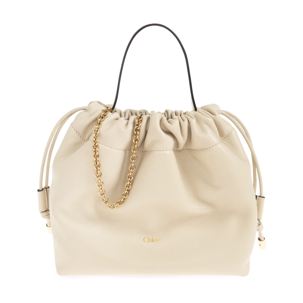 Chloé Beige Lamb Ovis Aries Shoulder Bag - Image 2