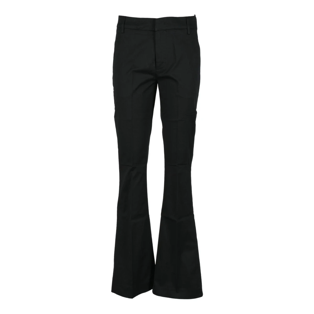 Dondup Katoen Elastaan Broek Black Dames
