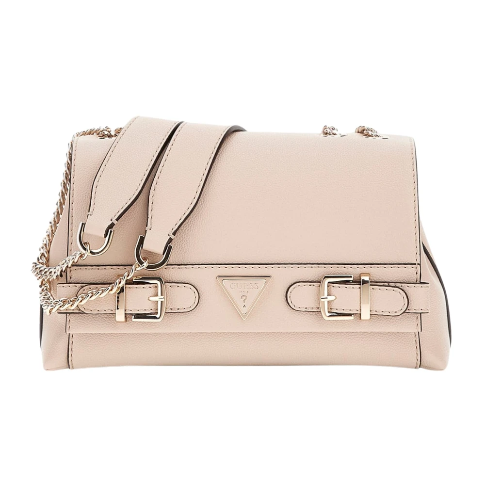 Guess Brown Luxury Satchel Bag Almond - Female - Shoulder Bags - One Size - Bags