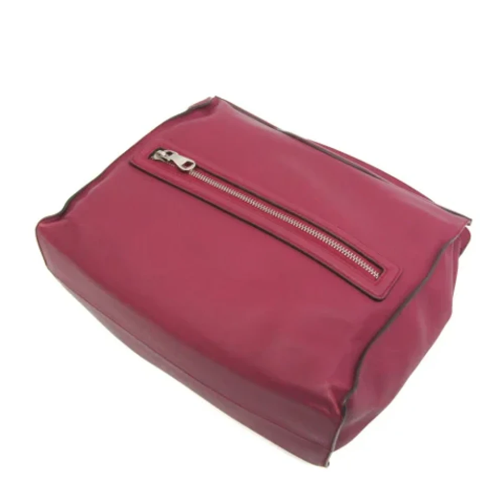 Loewe Pre-owned Leather clutches Red Dames