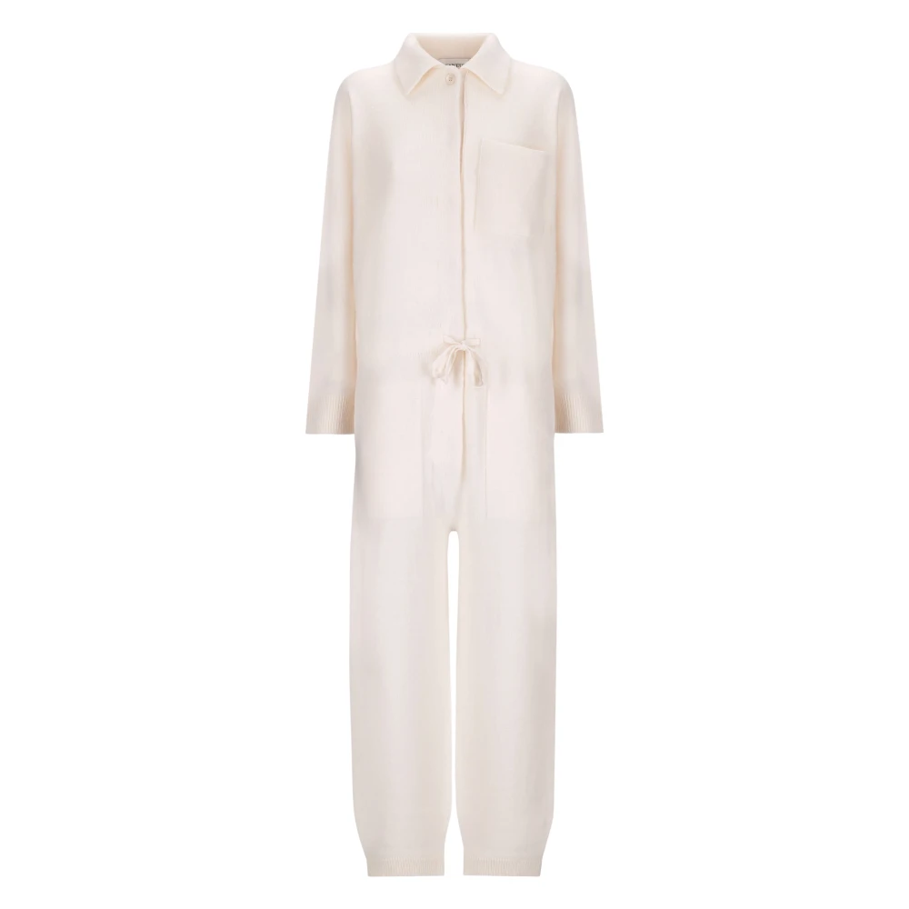 Laneus Comfortabele pasvorm in wol en angora Beige Dames