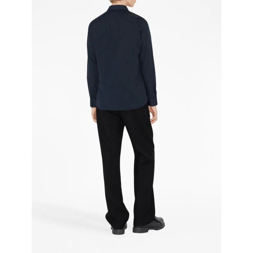 Burberry Blauwe Stijlvolle Overhemden Blue Heren