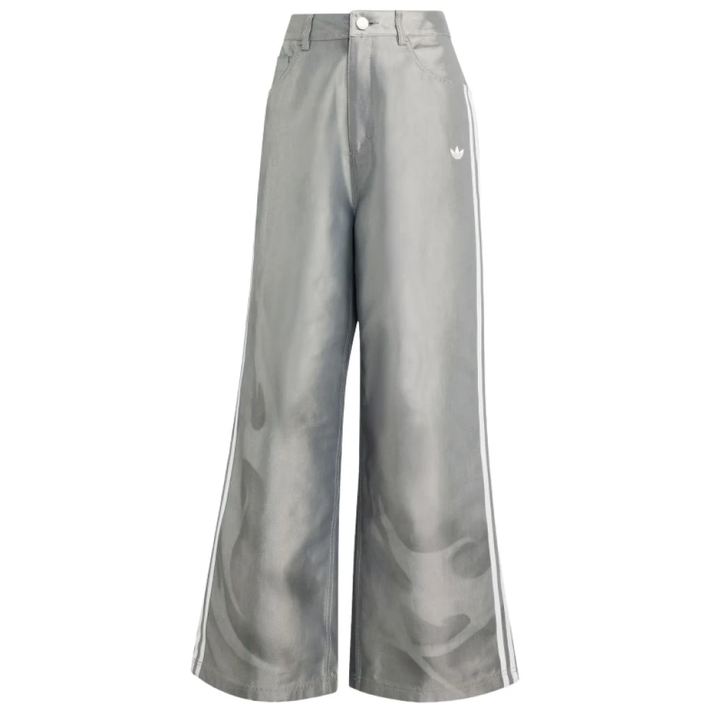 Adidas Women's Gray Training Trousers & Tights, W25, Baggy Shine Dnm Trousers