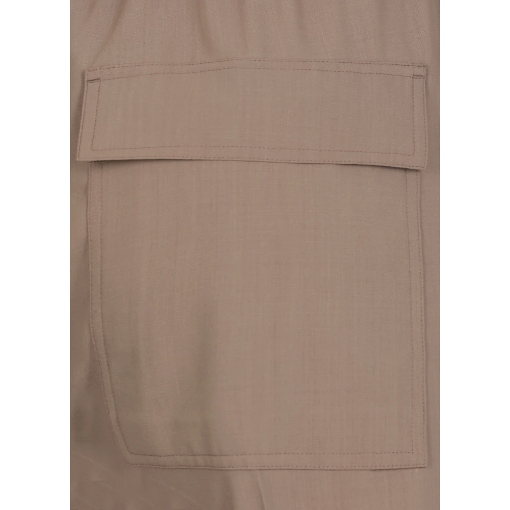 Rick Owens Groene Wollen Broek Elastische Taille Koord Green Dames