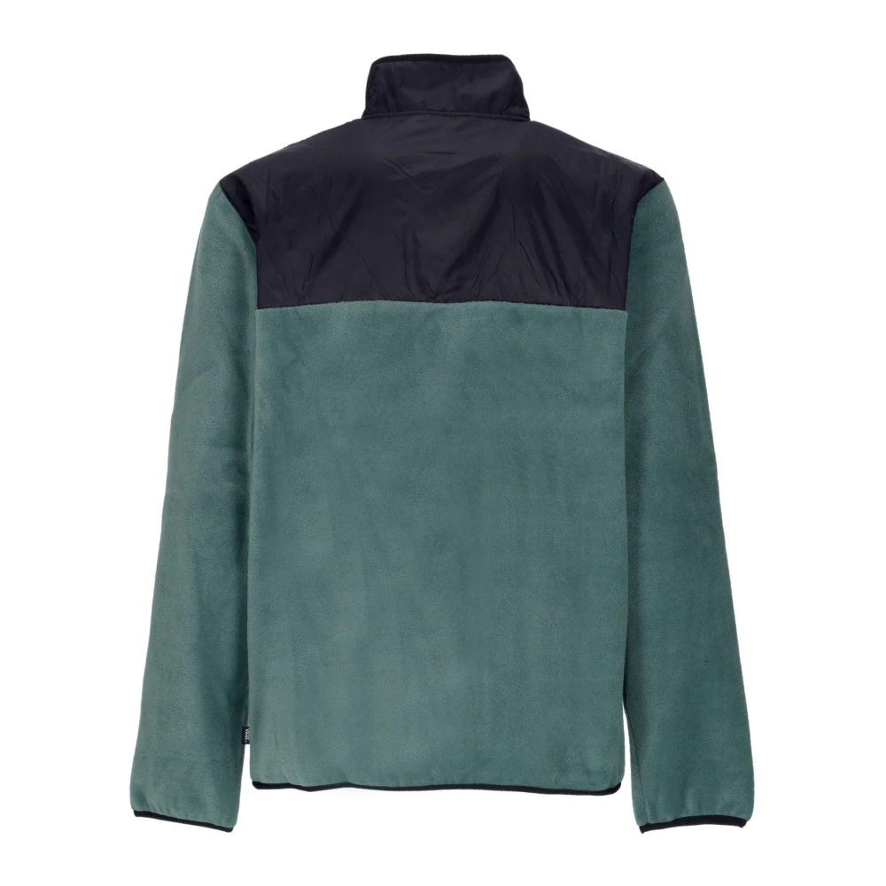 Vans Eend Groen Zwart Fleece Anorak Jas Green Heren