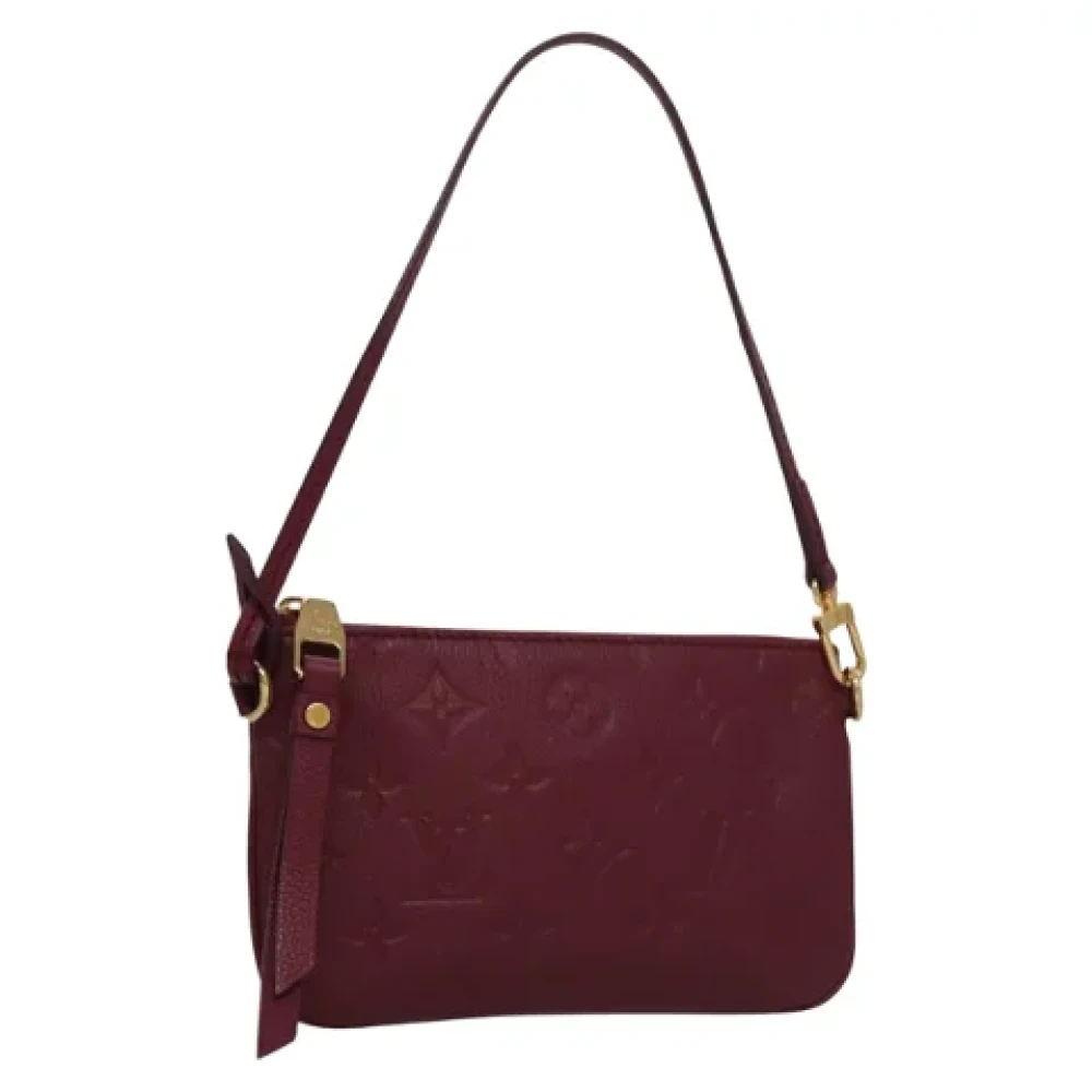 Louis Vuitton Vintage Pre-owned Leather pouches Red Dames