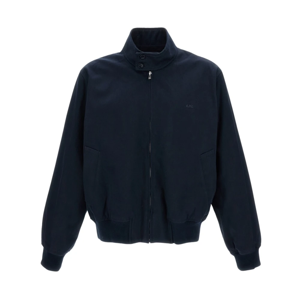 A.p.c. Men's Blue Zipped Jacket