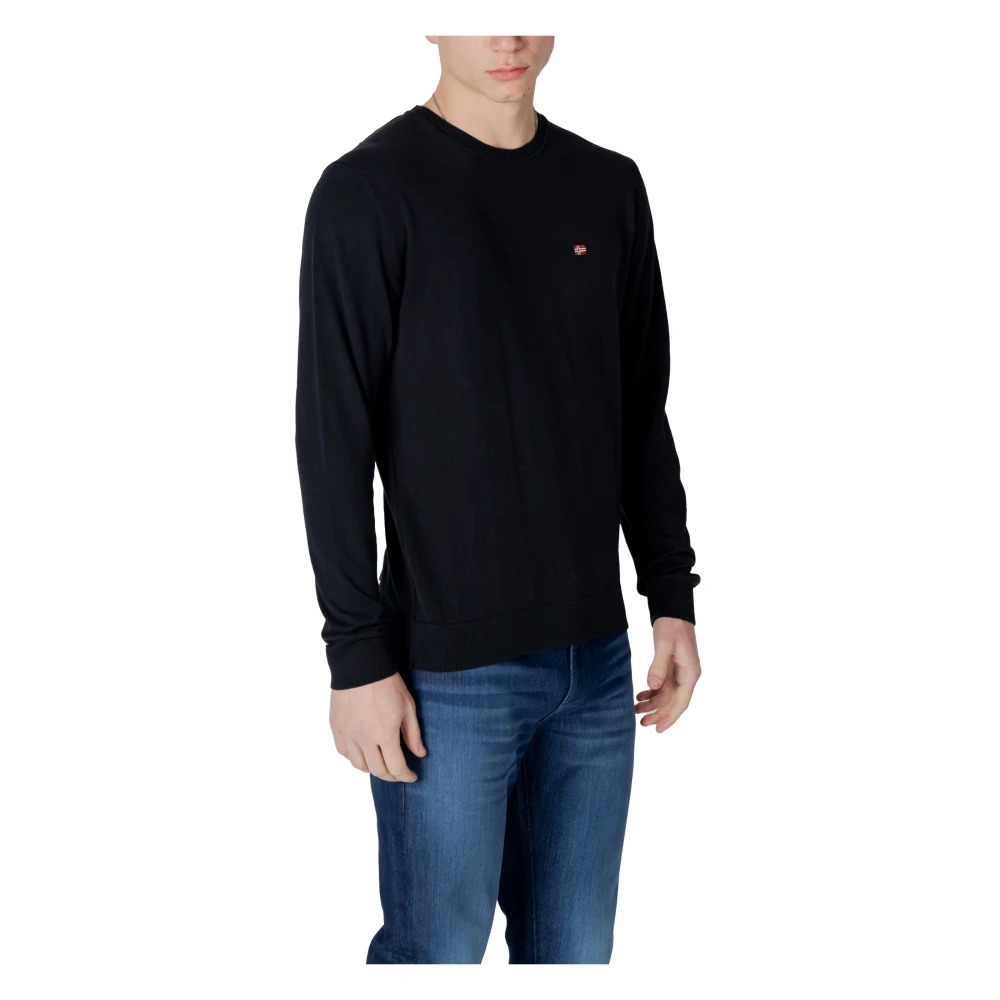 Napapijri Heren T-shirt Lente Zomer Collectie Black Heren