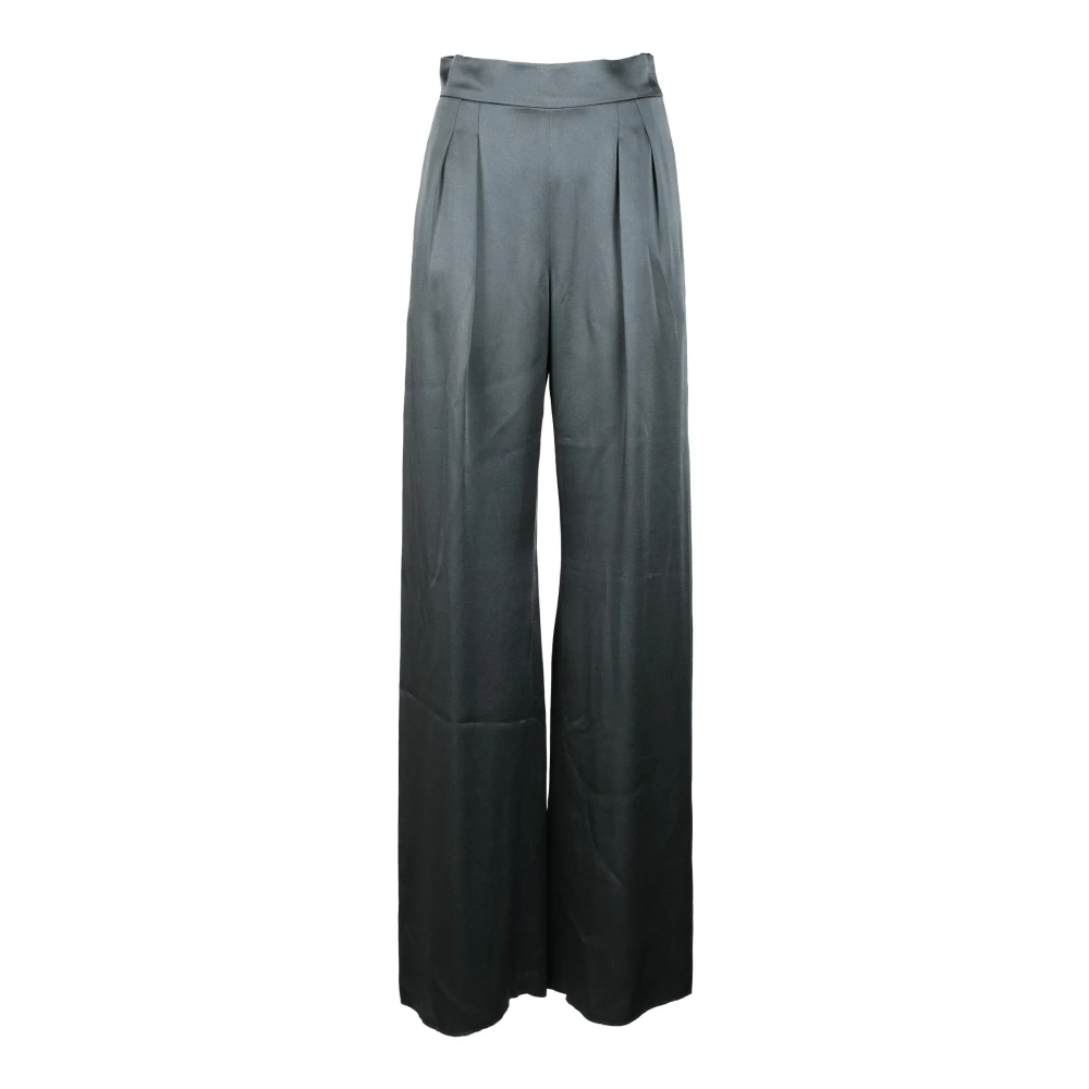 Max Mara Studio Elegante Viscose Acetaat Broek Gray Dames