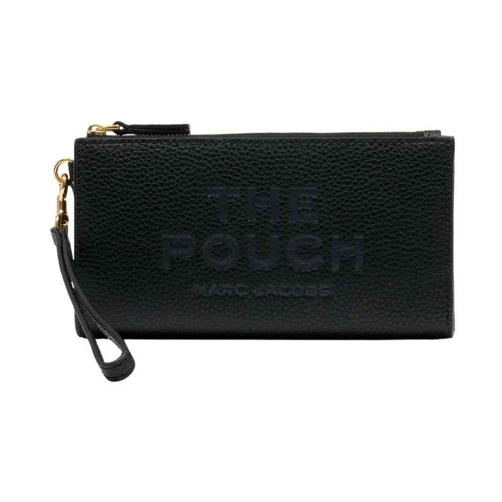 Marc Jacobs Women's Black Clutches, One Size, The Leather Pouch