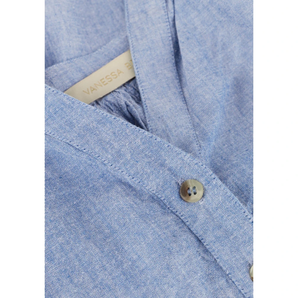 Vanessa Bruno Lichtblauwe Denim Look Blouse Blue Dames