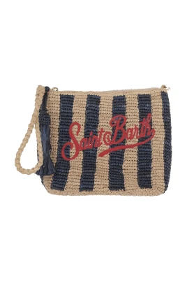 Raffia Clutch med logotyp
