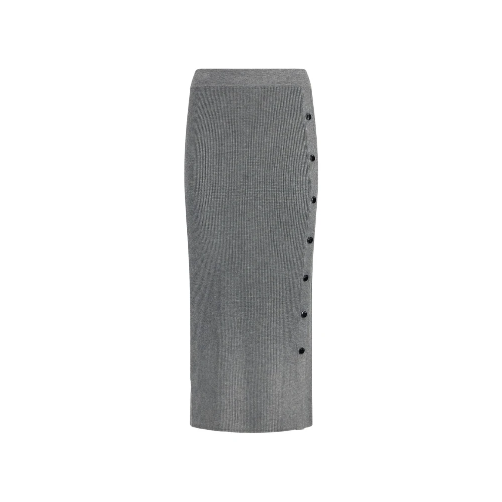 Liu Jo Donna Grigio - Gonna Maglia Lunga - Skirts - L