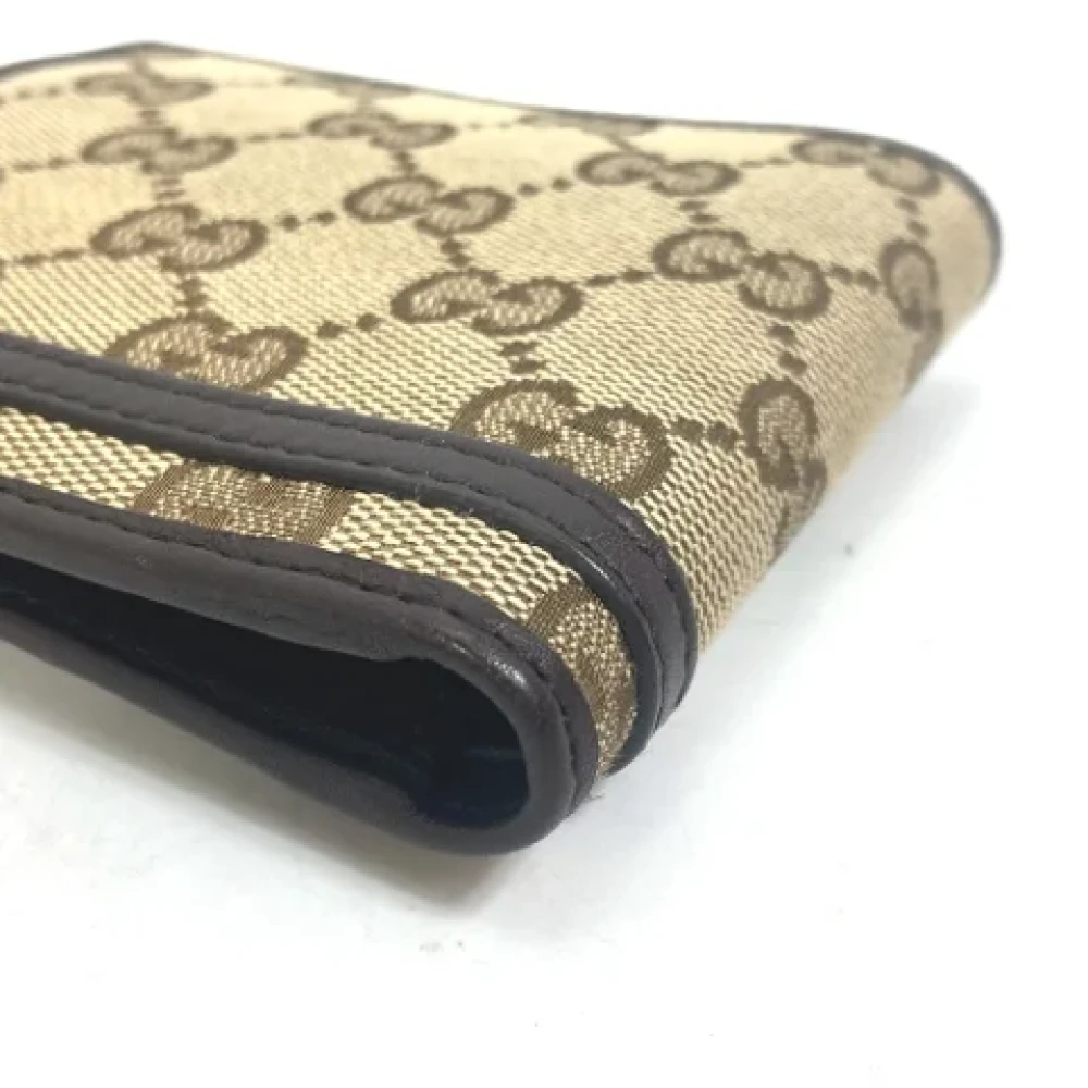 Gucci Vintage Pre-owned Leather wallets Beige Dames