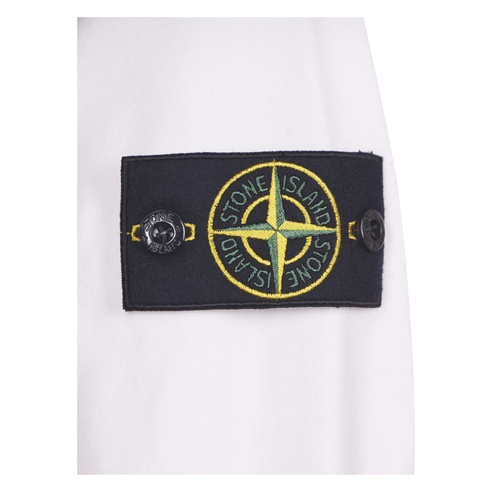 Stone Island Witte Sweaters voor Mannen White Heren