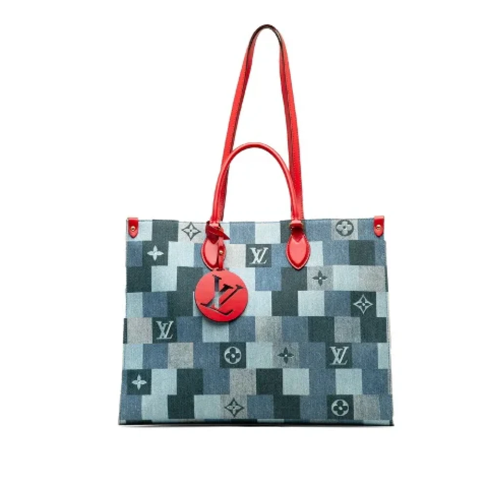Louis Vuitton Vintage Pre-owned Denim louis-vuitton-bags Blue Dames