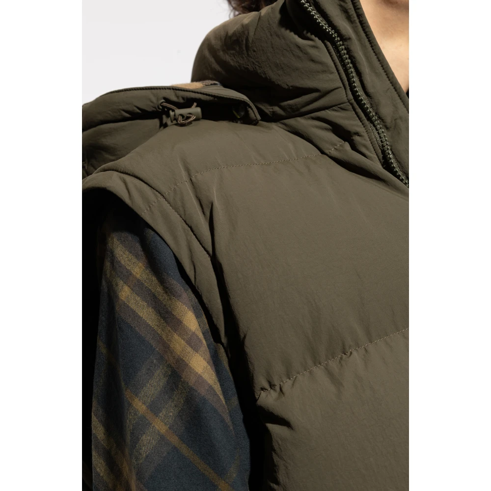 Burberry Dons gevoerde jas Green Heren