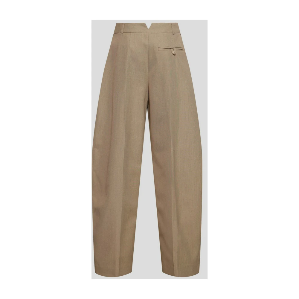 Jacquemus Ovalo Polyester Broek Beige Dames