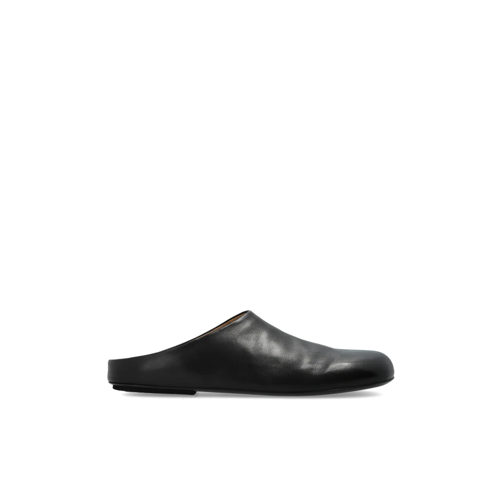 Marsell Homme Noir Chaussures, Taille: 41 Eu Passo Leather Chaussures