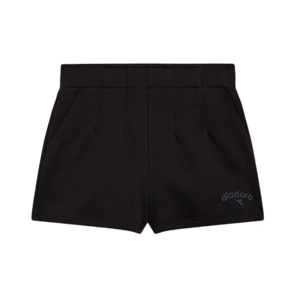 Diadora Bermuda Shorts 502.180422 Katoen Unisex Black Dames