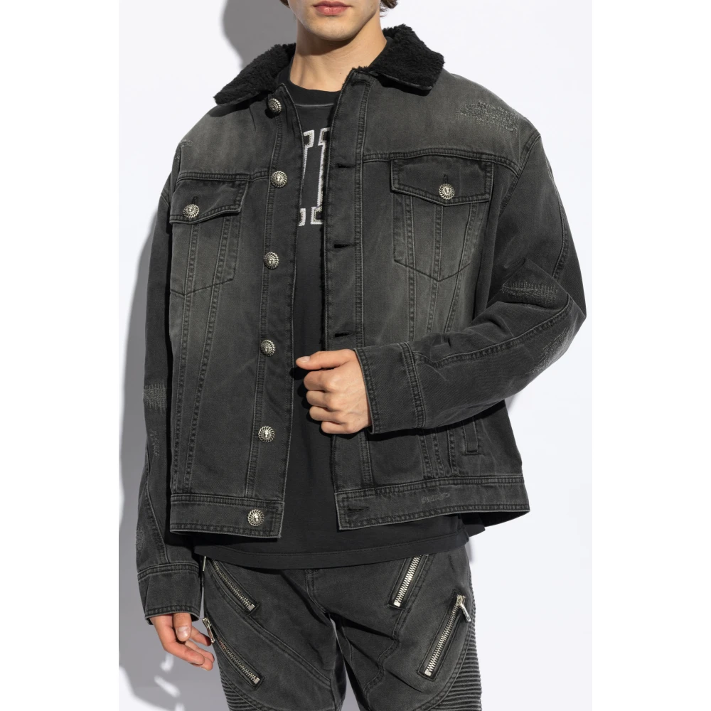 Balmain Denim Jas Gray Heren