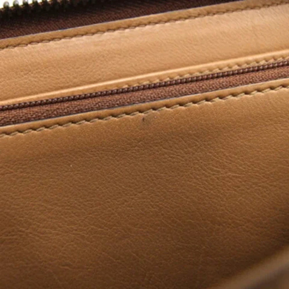 Gucci Vintage Pre-owned Leather wallets Brown Dames
